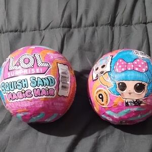 L.O.L. Surprise! Squish Sand Magic Hair Lot Of 2